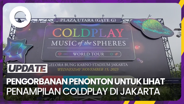 Semangat Para Penonton Demi Melihat Penampilan Coldplay di Jakarta