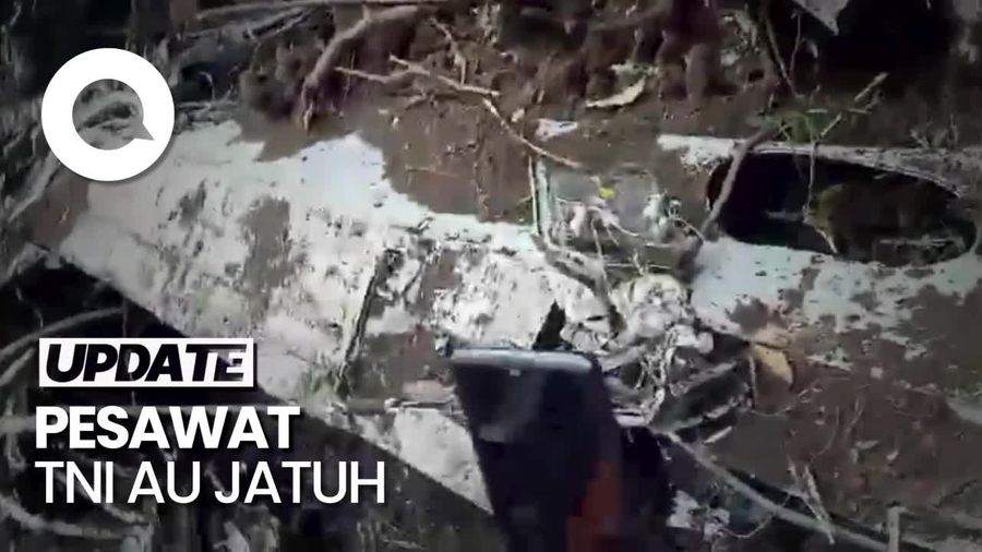 Pesawat TNI AU Jatuh di Pasuruan Jawa Timur