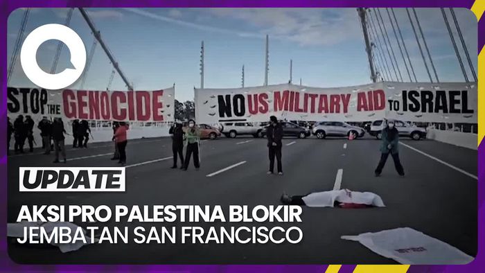 Aksi Pro Palestina Blokir Jembatan San Francisco: Serukan Gencatan Senjata