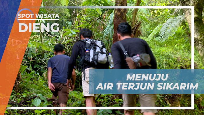 Berpetualang Seru Menyusuri Hutan Menuju Air Terjun Sikarim, Dieng