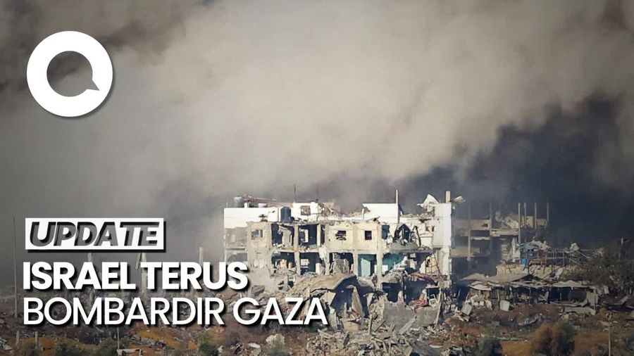 Serangan Israel Berlanjut, Ledakan-Asap Tebal Terlihat di Langit Gaza
