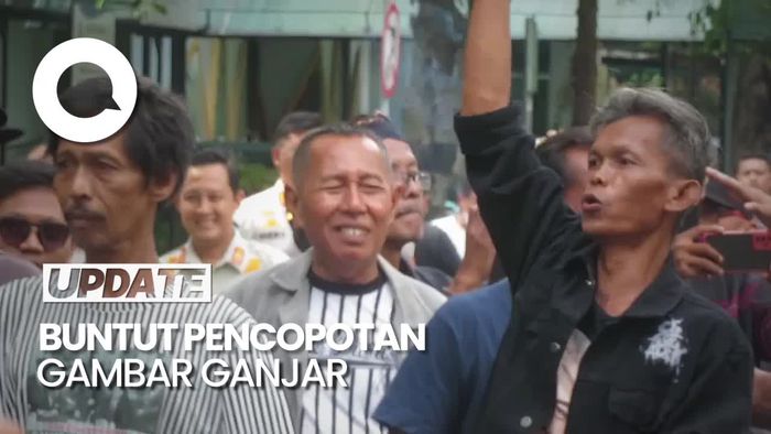 Relawan Ganjar Sambagi Kantor Satpol PP Jogja, Protes Pencopotan Poster