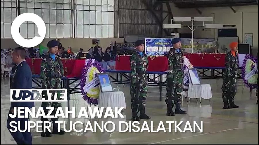 4 Jenazah Awak Super Tucano Disalati di Lanud Abd Saleh
