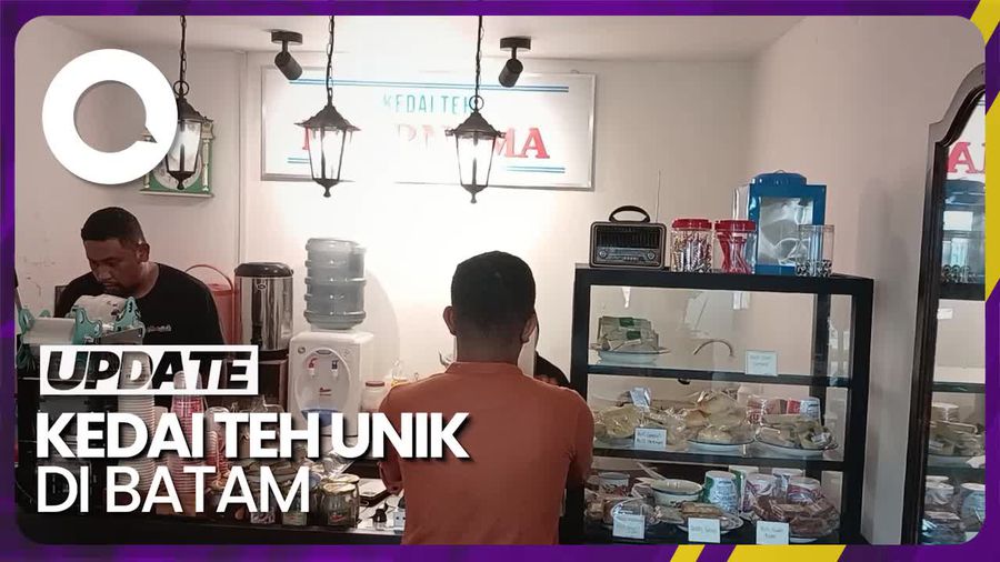 Melihat Kedai Teh Unik Berkonsep Retro di Batam