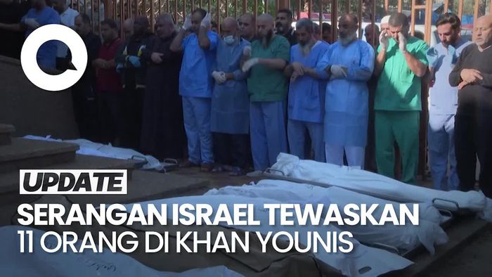 Tinggalkan Gaza, 11 Orang Tewas Diserang Israel di Khan Younis