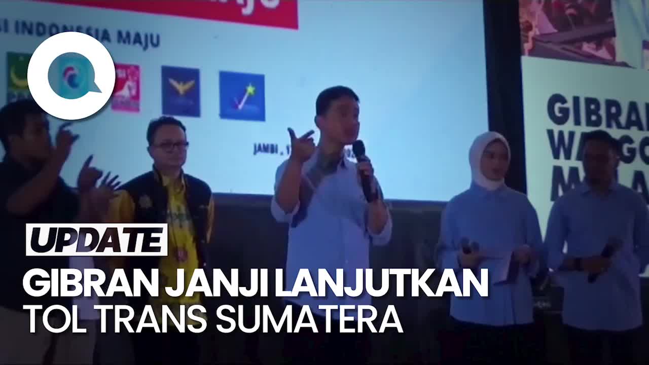 Janji Gibran: Akan Melanjutkan Pembangunan Tol Trans Sumatera