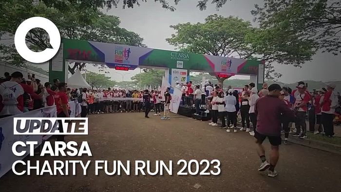 Meriahnya Lari Sambil Donasi di CT ARSA Charity Fun Run 2023