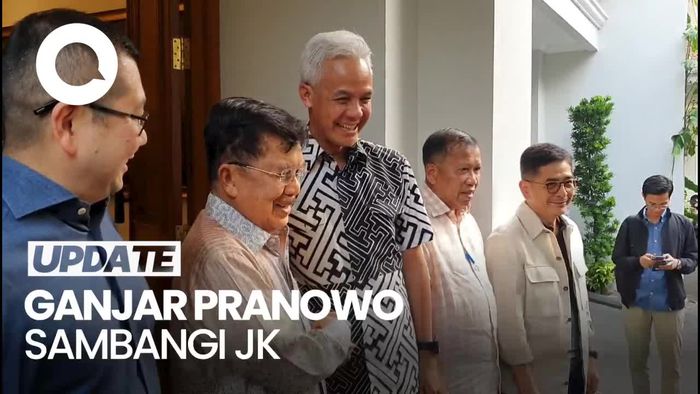 Ganjar Pranowo-Arsjad Rasjid Sambangi Kediaman JK