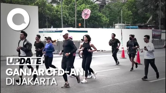 Momen Ganjar CFD-an Ditemani Sejumlah Influencer di Jakarta