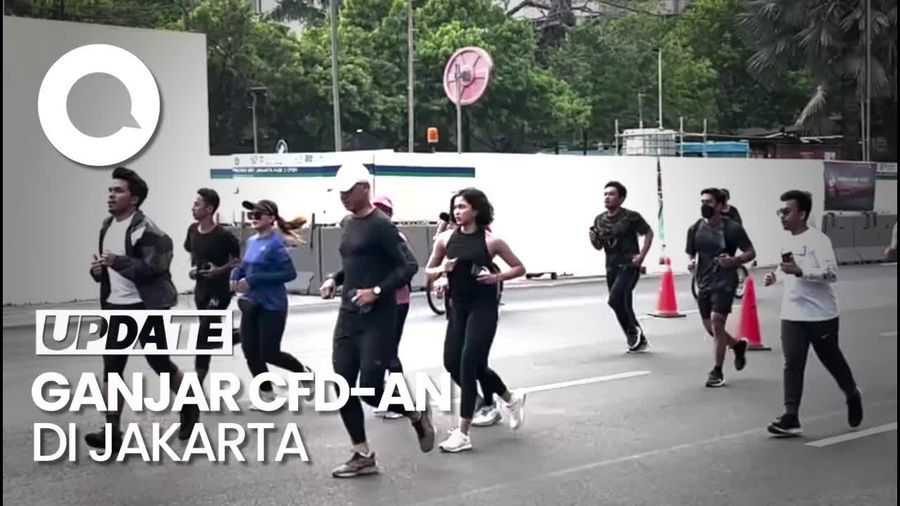 Momen Ganjar CFD-an Ditemani Sejumlah Influencer di Jakarta