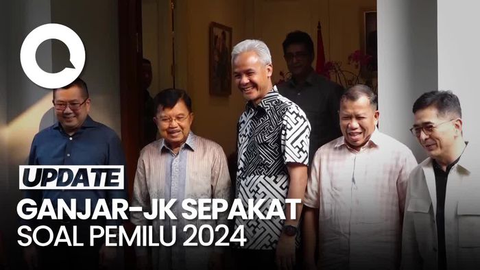 Kala Ganjar dan JK Sepakat Pemilu 2024 Harus Berjalan Baik