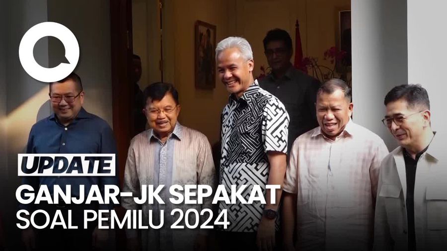 Kala Ganjar dan JK Sepakat Pemilu 2024 Harus Berjalan Baik