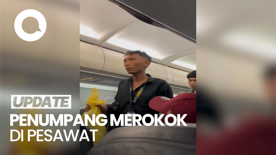 Heboh Penumpang Merokok di Pesawat Citilink Rute Batam-Surabaya!