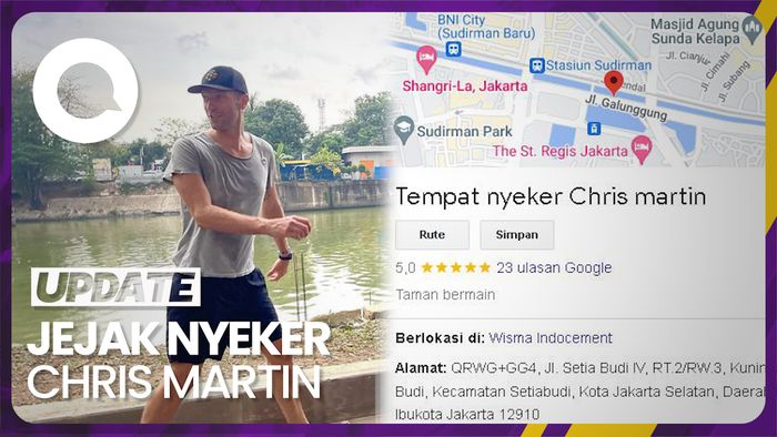Lokasi Nyeker Chris Martin Masuk Google Maps