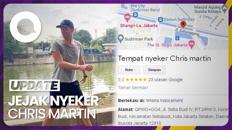 Lokasi Nyeker Chris Martin Masuk Google Maps