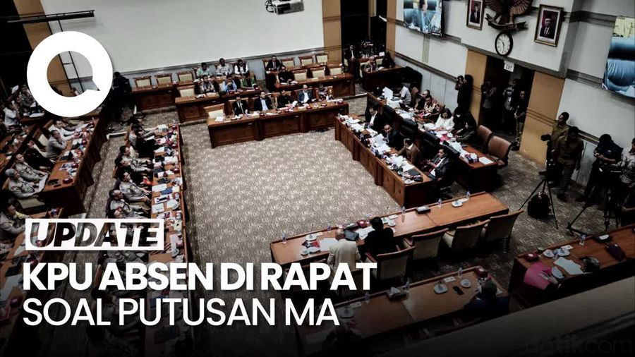 Herannya Komisi II DPR Kala Perwakilan KPU Absen Rapat soal Putusan MA