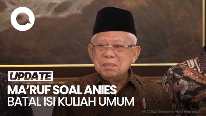 Anies Batal Isi Kuliah Umum di UGM, Wapres: Perguruan Tinggi Harus Netral