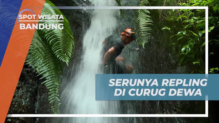 Melawan Rasa Takut, Mencoba Repling di Curug Dewa Pangalengan Bandung 