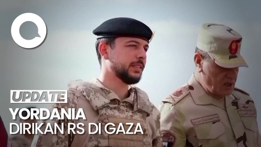 Yordania Bikin RS Lapangan di Gaza, Diawasi oleh Putra Mahkota
