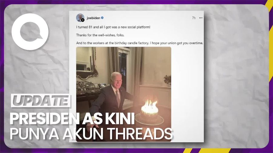 Rayakan Ulang Tahun ke-81, Joe Biden Dapat Hadiah Akun Threads