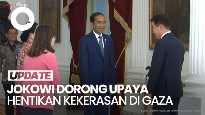 Jokowi Bertemu Delegasi MIKTA, Bahas Upaya Hentikan Kekerasan di Gaza
