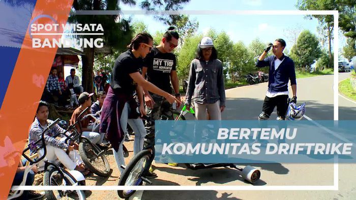 Tiba di Kebun Teh Cukul Pangalengan, Bertemu Komunitas Driftrike Bandung