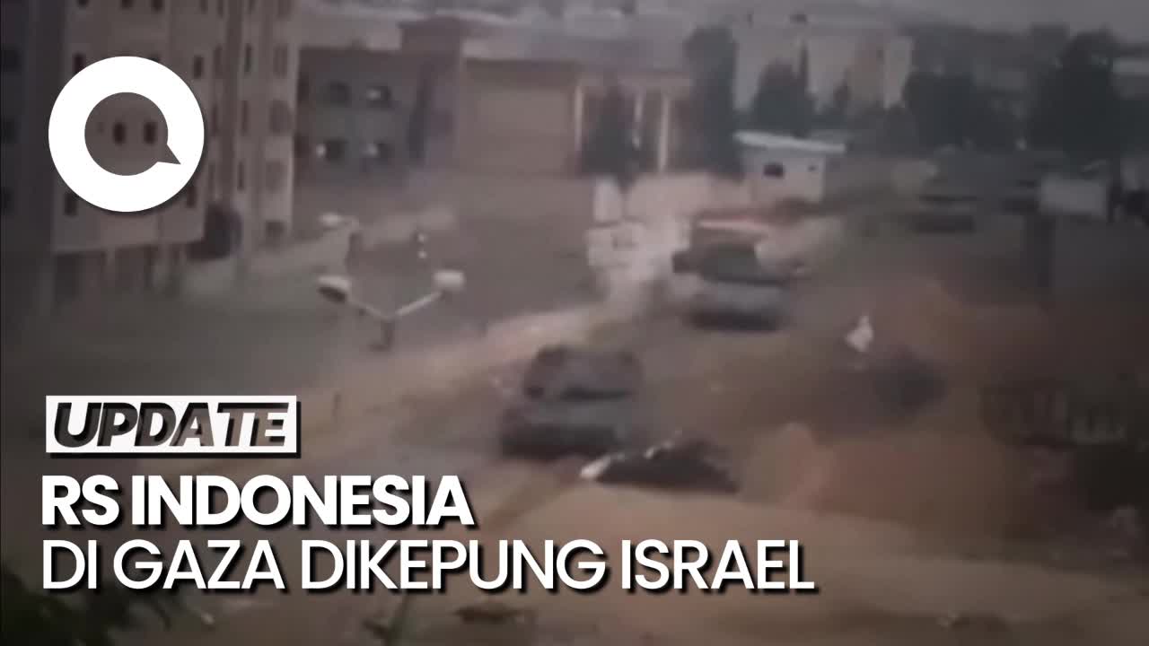 Penampakan Tank Israel Kepung-Tembaki RS Indonesia Di Gaza