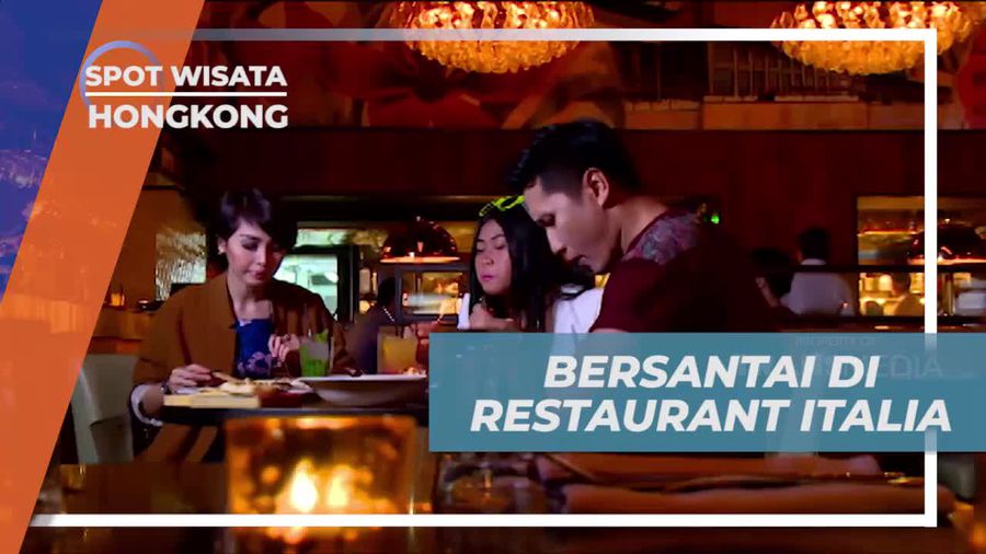 Bersantai di Restoran Bernuansa Italia, Hongkong 