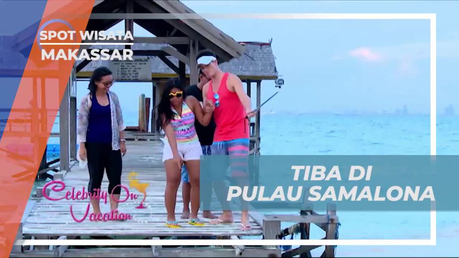 Tiba di Pulau Samalona Makassar, Disambut Keindahan Pasir Putih