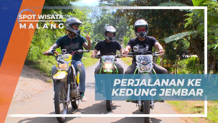 Menikmati Serunya Naik Motor Trail Menuju Kedung Jembar, Malang