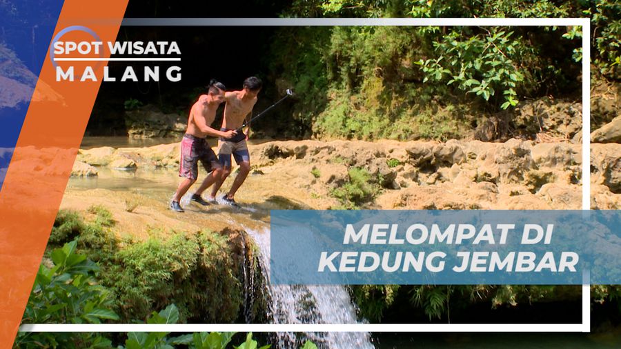 Seru-seruan Mengasah Adrenalin Melompat ke Dalam Kedung Jembar, Malang