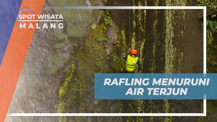 Uji Nyali, Menuruni Tebing Air Terjun yang Penuh Tantangan, Malang