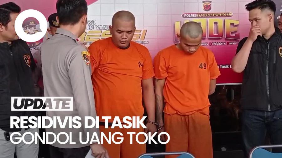 Residivis di Tasik Curi Uang Toko Rp 143 Juta, Lalu Dipakai untuk Foya-foya