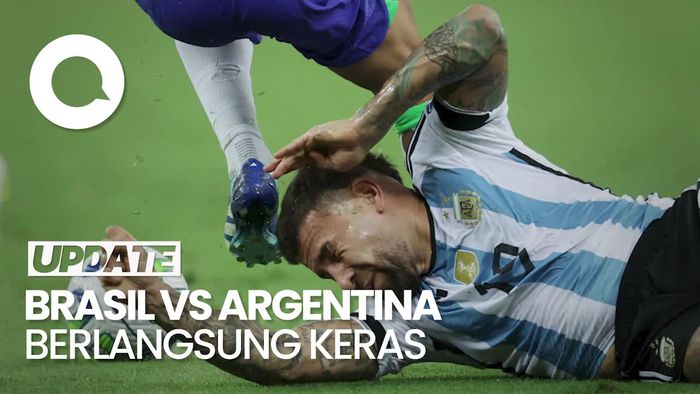 Panas! Darah-Kartu Merah Warnai Laga Brasil Vs Argentina