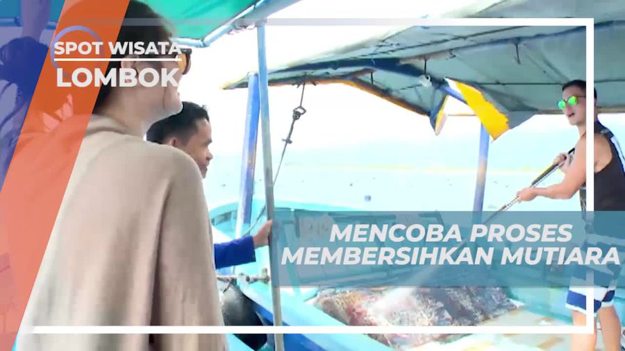Melihat Pembersihan Mutiara Dengan Cara di Semprot, Lombok