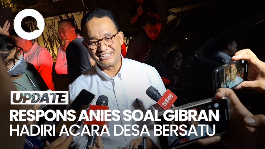 Anies Tak Masalah Gibran Hadiri Acara Desa Bersatu