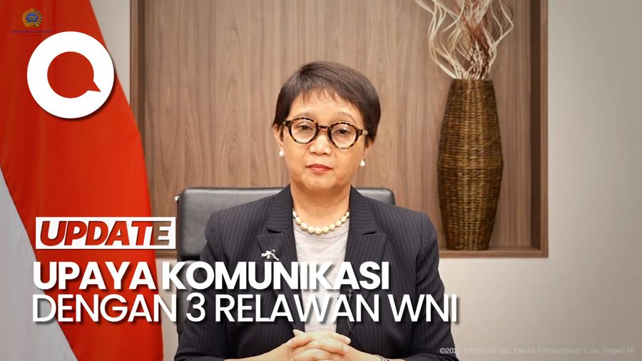 Menlu: 3 Relawan WNI di Gaza Masih Belum Bisa Dikontak