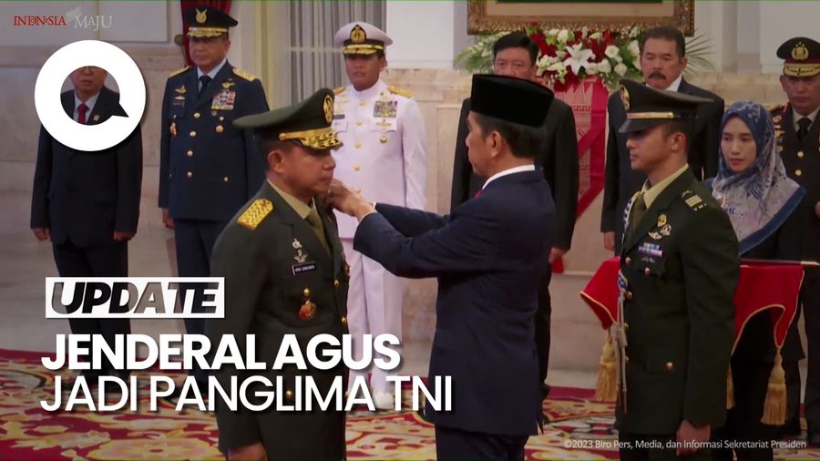 Momen Jenderal Agus Subiyanto Dilantik Jadi Panglima TNI