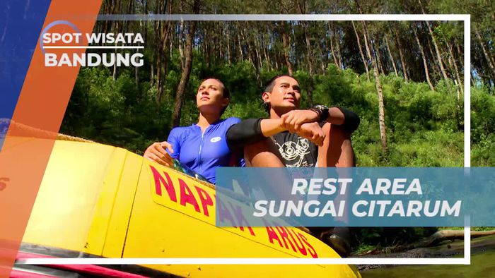 Beristirahat Sejenak Menikmati Keindahan Alam Sungai Citarum Bandung 