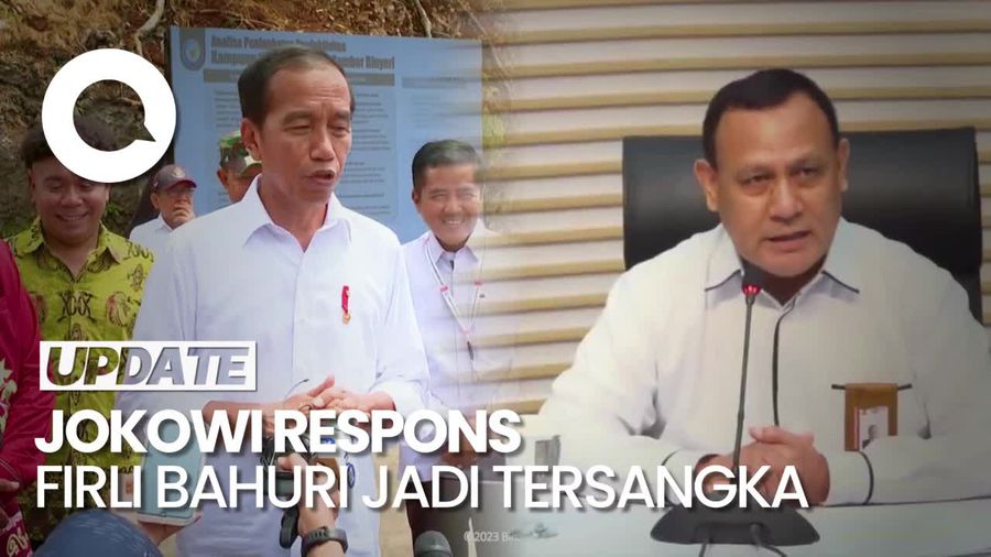 Respons Jokowi soal Firli Bahuri Tersangka Pemerasan SYL