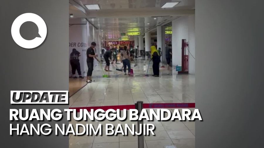 Batam Diguyur Hujan Deras, Bandara Hang Nadim Tergenang Air 
