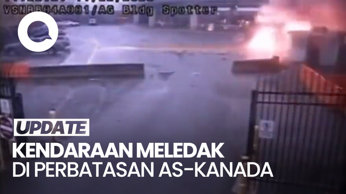 Detik-detik Kendaraan Meledak di Perbatasan AS-Kanada, 2 orang Tewas