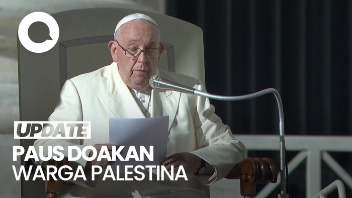 Paus Fransiskus Temui Keluarga Korban Serangan Israel di Gaza