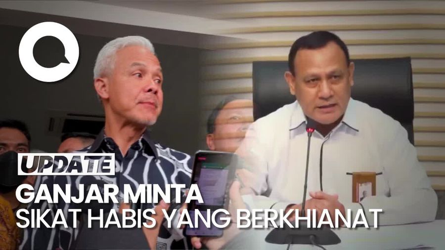 Ganjar Buka Suara soal Ketua KPK Jadi Tersangka Pemerasan SYL