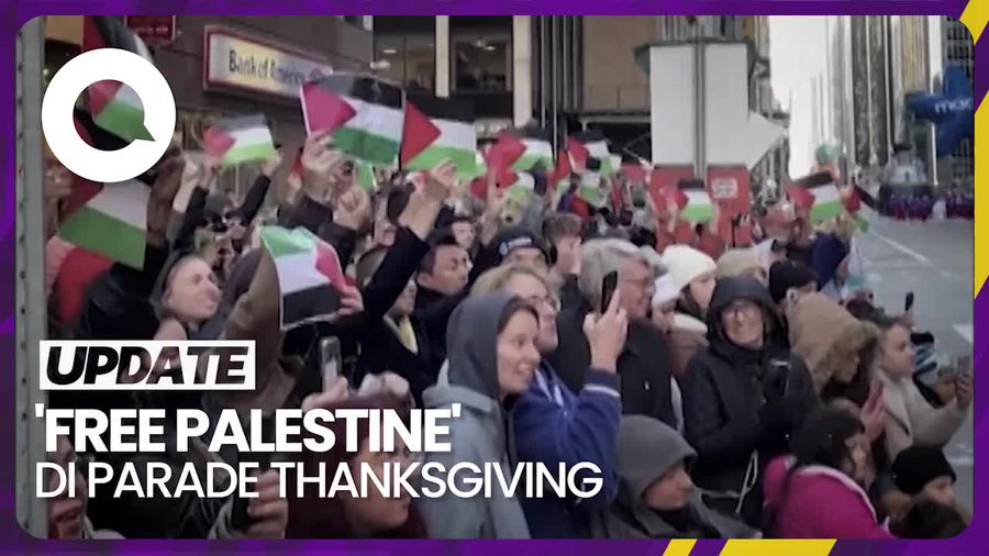 Unjuk Rasa Pro Palestina Blokir Parade Thanksgiving di New York