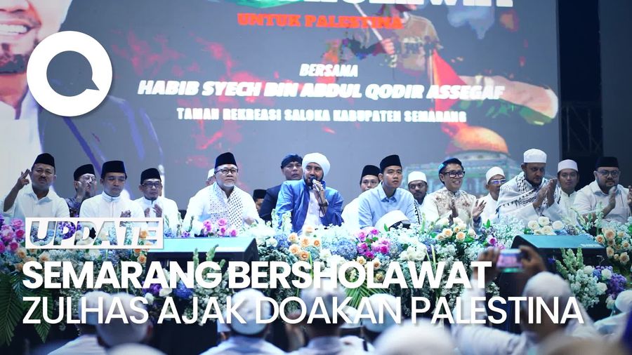 Semarang Bersholawat, Zulhas Doakan Palestina Hingga Pemilu Damai
