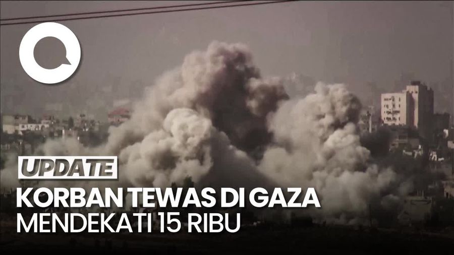 Korban Tewas di Gaza Mendekati 15.000 Orang
