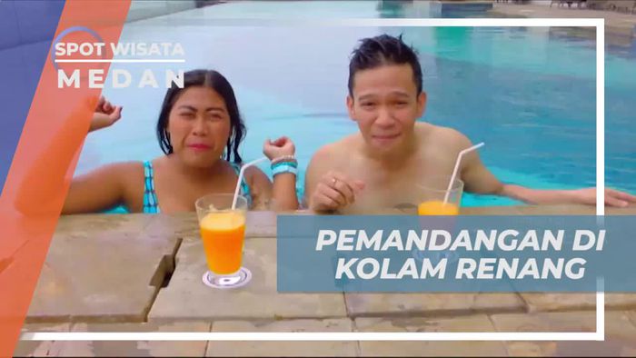 Menikmati Keindahan Panorama Kota Medan Dari Kolam Renang