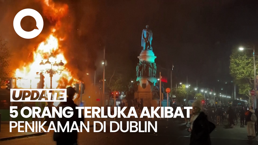 Kerusuhan Pecah Buntut Penikaman 5 Orang di Dublin Irlandia