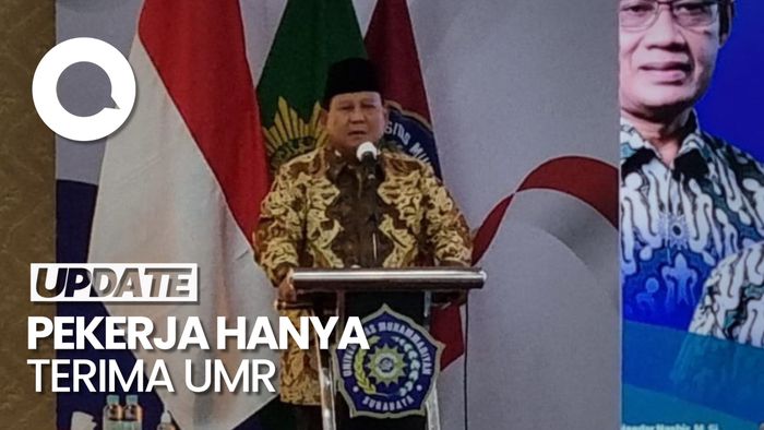 Prabowo: Kita Tak Ingin Rakyat Kita Terima UMR, UMR, UMR....
